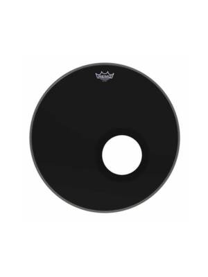 PELE BOMBO REMO POWERSTROKE EBONY P3 DYNAMO FURADA 20"