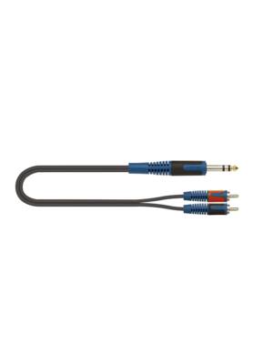 CABO QUIK LOK JACK STEREO 6,5/2 RCA 2M