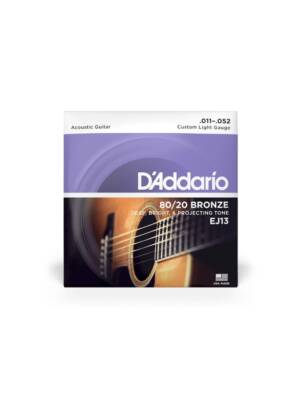 ENCORDOAMENTO D ADDARIO GUITARRA ACUSTICA BRONZE 11/52