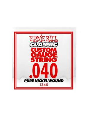 CORDA ERNIE BALL GUITARRA ELETRICA PURE NICKEL 040W