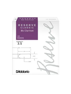 PALHETA DADDARIO CLARINETE Sib RESERVE CLASSIC 3