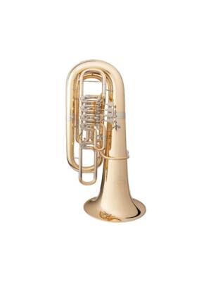 TUBA B&S Fá 4+1 ROTAÇÕES LACADA GOLD BRASS C/SACO 3099