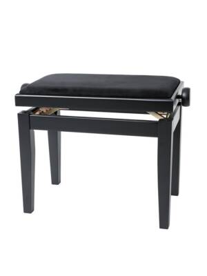BANCO PIANO GEWA REGULAVEL ALTURA PRETO MATE