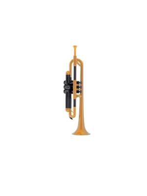 TROMPETE Sib PTRUMPET EM ABS AMARELA COM SACO