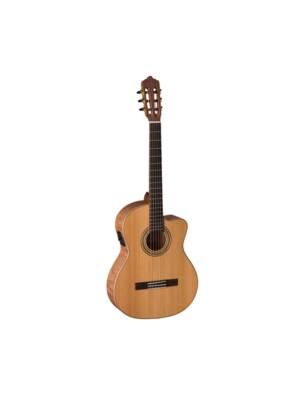 GUITARRA LA MANCHA CLASSICA ELETRIFICADA RUBI CMXCER NATURAL