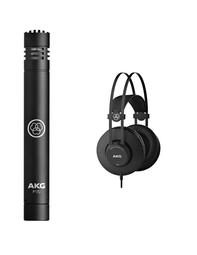 PACK MICROFONE AKG P170 C/AUSCULTADORES K52