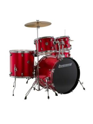 BATERIA LUDWIG ACCENT FUSE RED FOIL 20,10,12",14" COMPLETA