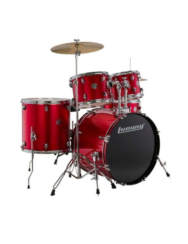 BATERIA LUDWIG ACCENT FUSE RED FOIL 20,10,12",14" COMPLETA