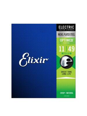 ENCORDOAMENTO ELIXIR P/GUITARRA ELETRICA  OPTIWEB 11/49