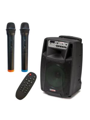 COLUNA AUDIODESIGN AMPL. 15" 250W C/2 MIC. USB