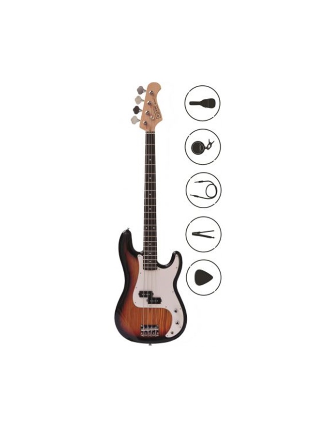 PACK BAIXO ELETRICO OQAN PRECISSION BASS SUNBURST