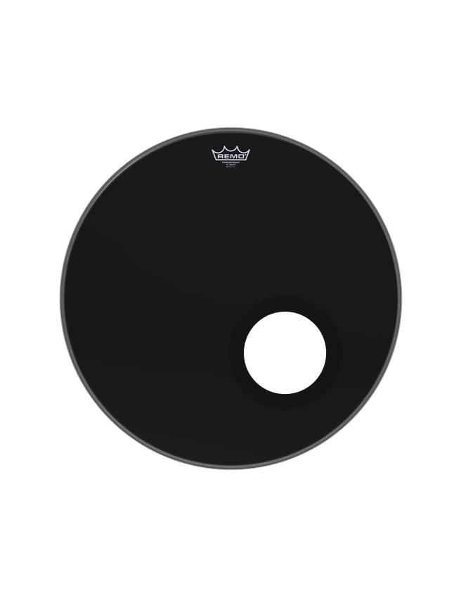 PELE BOMBO REMO POWERSTROKE EBONY P3 DYNAMO 22"