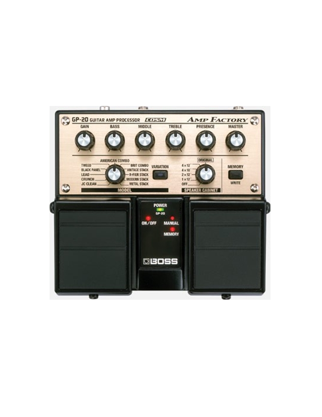 PROCESSADOR AMP. BOSS P/GUITARRA GP-20