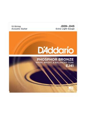 ENCORDOAMENTO D ADDARIO GUITARRA ACUSTICA 12 CORDAS 09