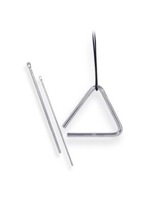 TRIANGULO LATIN PERCUSSION PROFISSIONAL 4" COM BATENTE LP31A