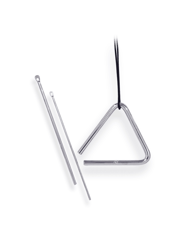 TRIANGULO LATIN PERCUSSION PROFISSIONAL 4" COM BATENTE LP31A