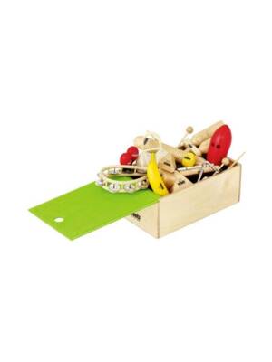 KIT PERCUSSÃO ORFF MEINL NINOSET515-WB 15 PEÇAS C/CAIXA