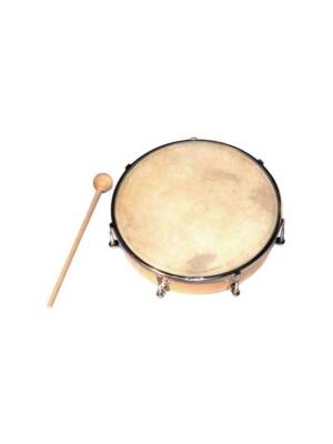 TAMBORIM POER BEAT 10" C/BATENTE E AFINAÇÃO