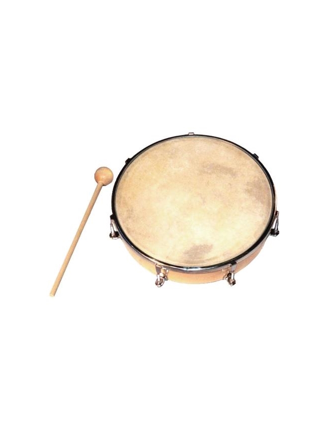 TAMBORIM POER BEAT 10" C/BATENTE E AFINAÇÃO