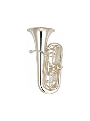TUBA Sib YAMAHA PROFISSIONAL 4 PIST. FRONTAIS PRATEADA C/EST