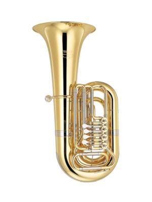 TUBA Sib YAMAHA PROFISSIONAL 4 ROTAÇÕES GOLD BRASS LACADA C/