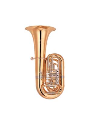 TUBA Sib YAMAHA CUSTOM 4 ROTAÇÕES GOLD BRASS LACADA C/STOJO