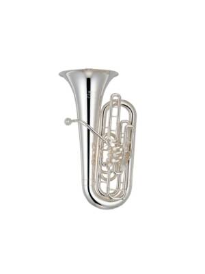 TUBA Dó YAMAHA PROF. 4 PIST. FR.+1 CIL. PRATEADA C/ESTOJO