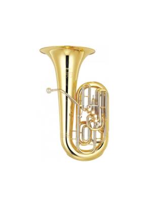 TUBA Dó YAMAHA CUSTOM 4 PIST. FR.+1 CIL. LACADA C/ESTOJO