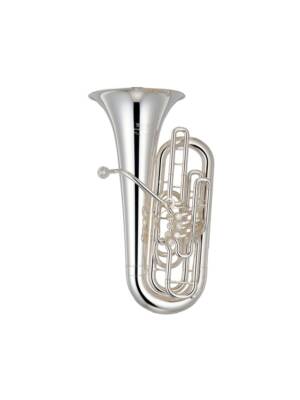 TUBA Fá YAMAHA 4 PIST. FR.+1 CIL. PRATEADA C/ESTOJO