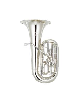 TUBA Fá YAMAHA CUSTOM 4 PIST. FR.+1 CIL. PRATEADA C/ESTOJO