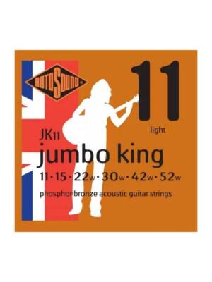 ENCORDOAMENTO GUITARRA ACUSTICA ROTOSOUND PHOSPOR BRONZE 011