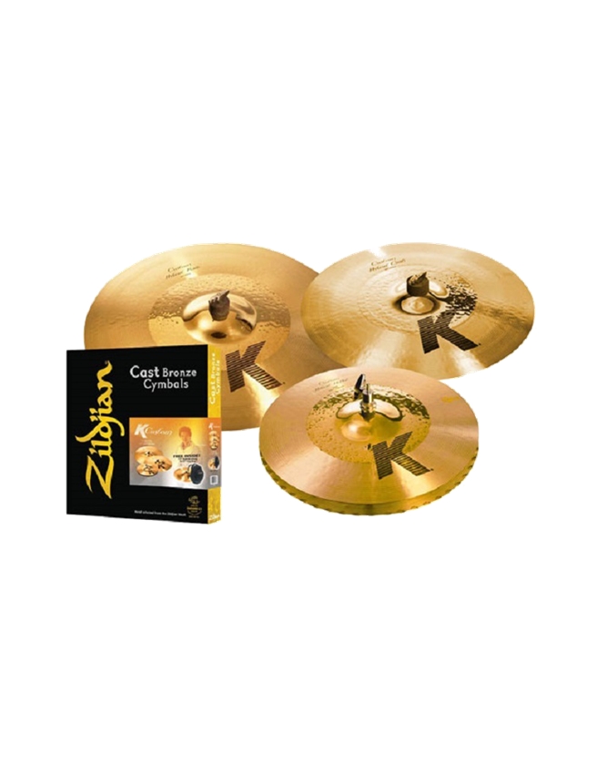 KIT PRATOS ZILDJIAN K CUSTOM HYBRID 14", 17", 21" KCH390