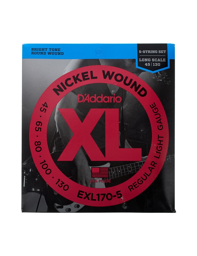 ENCORDOAMENTO DADDARIO BAIXO ELETRICO 5 CORDAS EXL170-5