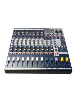 MESA MISTURA SOUNDCRAFT 8 CANAIS + 2 ST C/EFEITOS