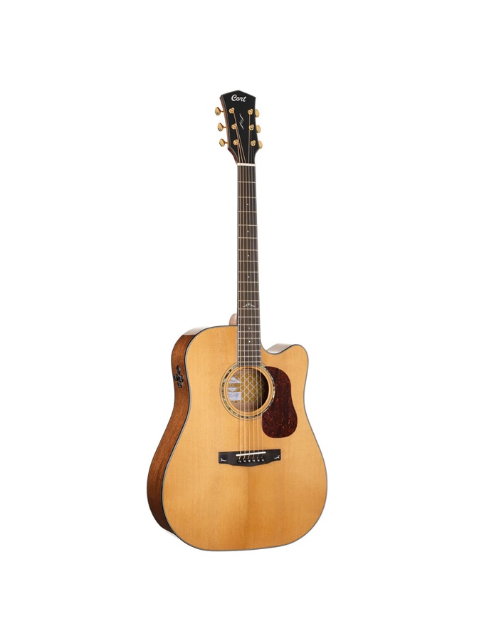 GUITARRA ELETROACUSTICA CORT GOLD C/CUT. NAT. DC6 C/ESTOJO