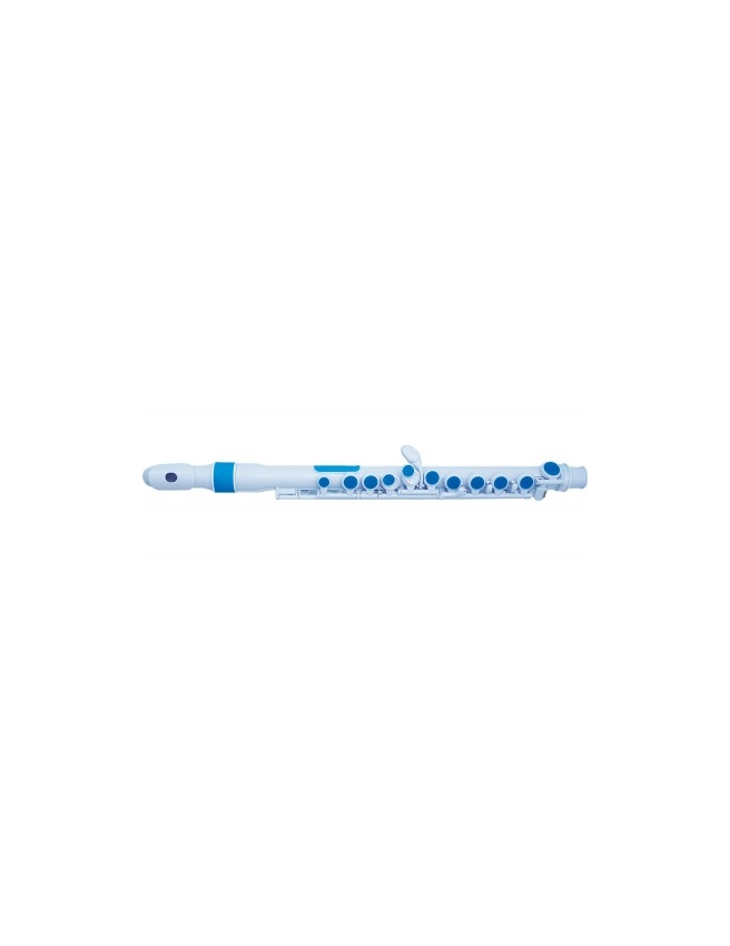 FLAUTA NUVO EM PLASTICO JFULTE 2.0 AZUL E BRANCA N2220