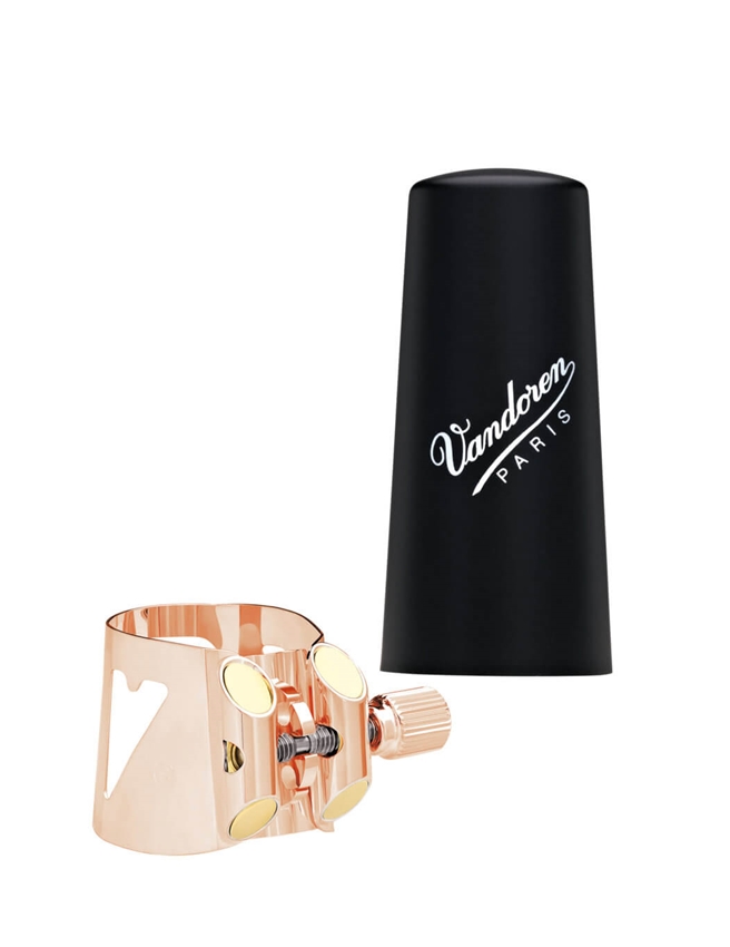 ABRAÇADEIRA+TAPA BOQUILHAS VANDOREN CLARINETE OPTIMUM GOLD