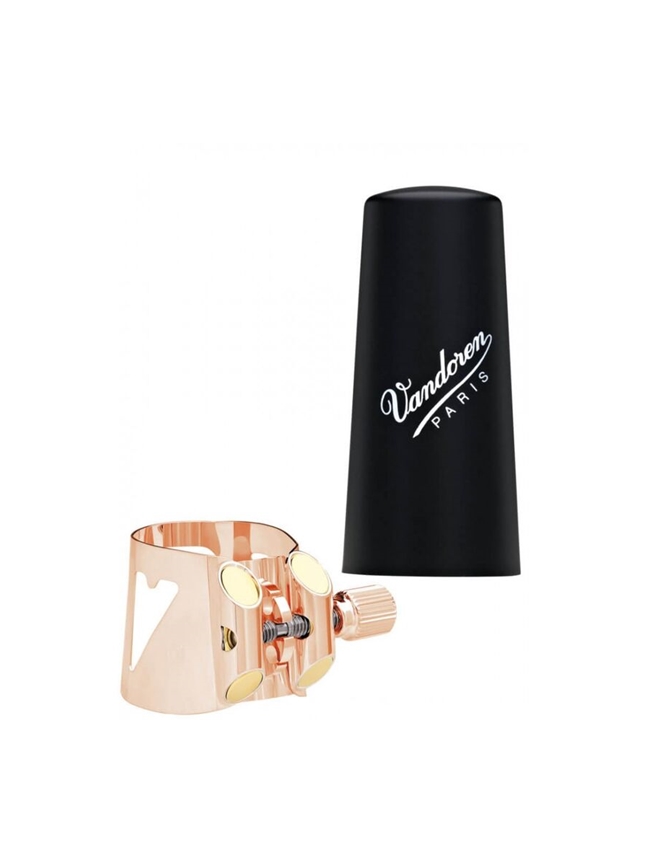 ABRAÇADEIRA+TAPA VANDOREN OPTIMUM SAX ALTO GOLD ROSE