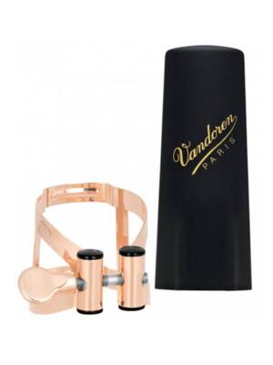 ABRAÇADEIRA+TAPA VANDOREN MO SAX ALTO OURO ROSA