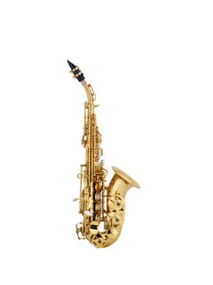 SAX SOPRANO CURVO CHATEAU DOURADO C/ESTOJO