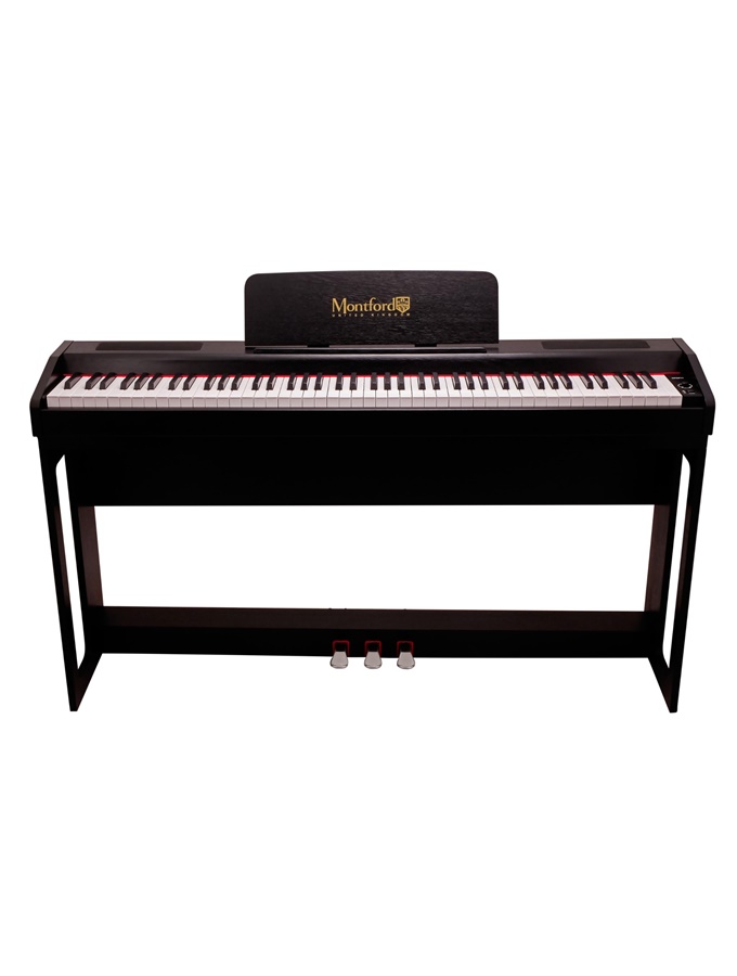 PIANO DIGITAL MONTFORD PORTATIL 88 TECLAS PRETO