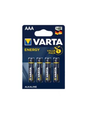 PILHA VARTA ENERGY 1,5V AAA ALCALINA (PACK 4)