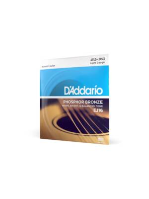 ENCORDOAMENTO D ADDARIO GUITARRA ACUSTICA PHOS/BRONZE 12/53