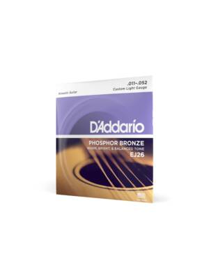 ENCORDOAMENTO D ADDARIO GUITARRA ACUSTICA PHOS/BRONZE 11/52