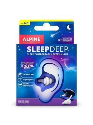 PROTEÇÃO AUDITIVA ALPINE P/DORMIR SLEEP DEEP