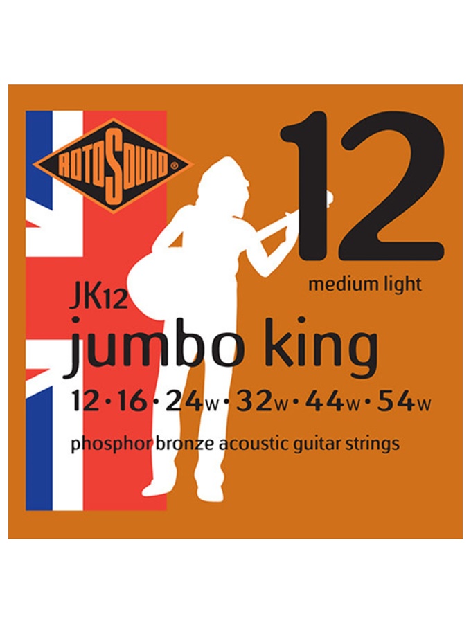 ENCORDOAMENTO GUITARRA ACUSTICA ROTOSOUND PHOSPOR BRONZE 012