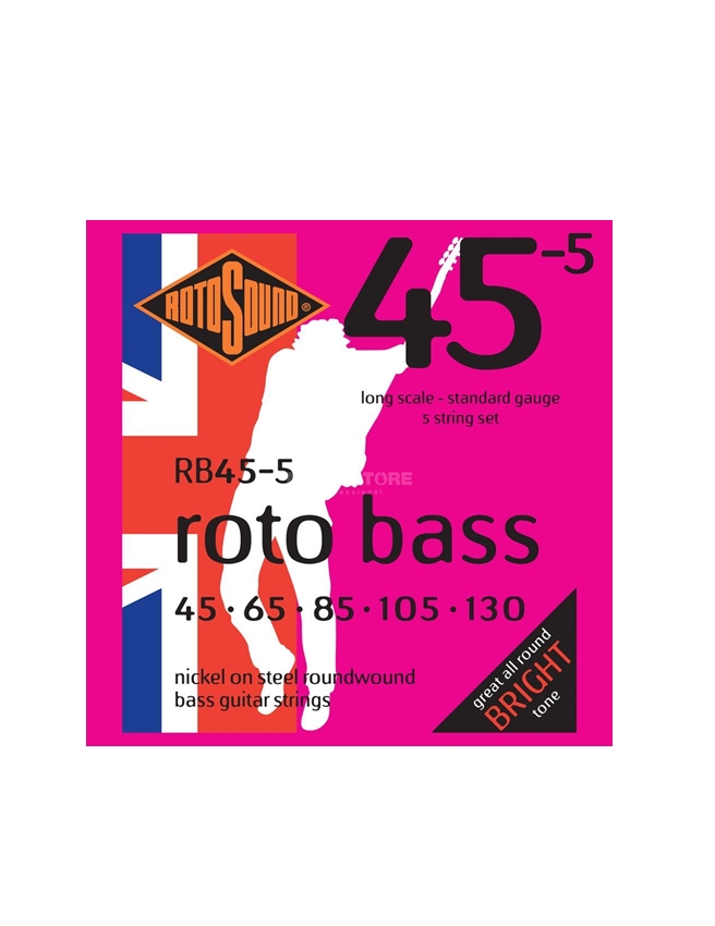 ENCORDOAMENTO ROTOSOUND BAIXO ELTRICO 5 CORDAS RB45