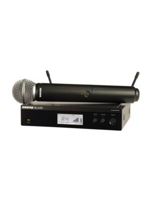 SISTEMA S/FIOS SHURE DE MÃO SM58 BLX24RE/SM58 RCK SYSTEM