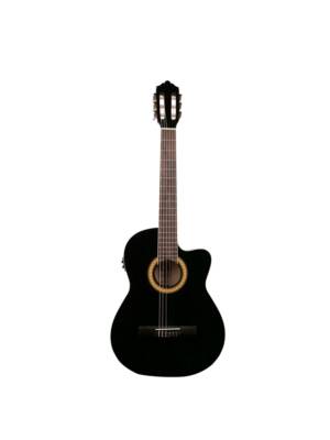 GUITARRA ASHTON CLASSICA ELETROACUSTICA PRETA CG44CEQBK