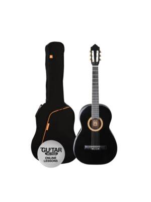 GUITARRA ASHTON CLASSICA PRETA 1/2 COM SACO